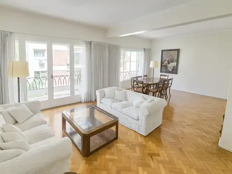 RECOLETA ALQUILER AMOBLADO 4 AMB + DEP. BALCÓN COCHERA OPC