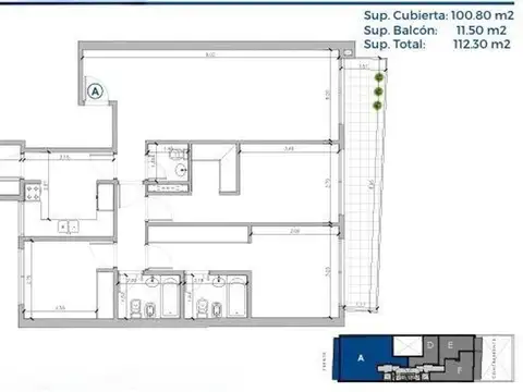 Departamento en Venta de 4 ambientes