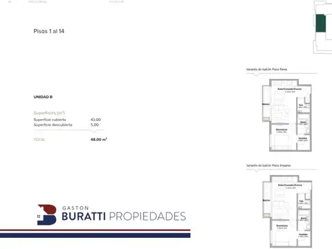 Departamento en Venta de 2 dormitorios