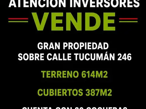 VENDO COMPLEJO DE COCHERA EN ZONA PARQUE Y CASA DE GOBIERNO