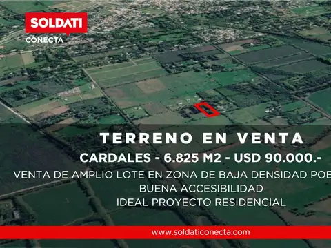 Terreno de 6.825 m2 arbolados en venta en Los Cardales