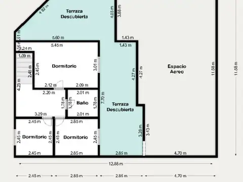 Casa 5 ambientes con 2 baños