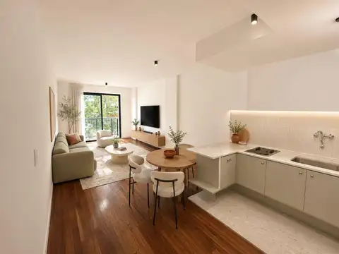 En Venta Monoambiente Moderno con Balcón al Frente en Brasil 1500