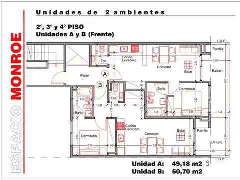 Departamento en Venta de 2 ambientes