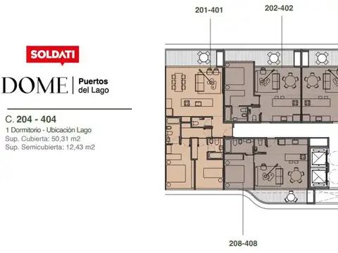 Departamento en Venta en Puertos, USD 255.100