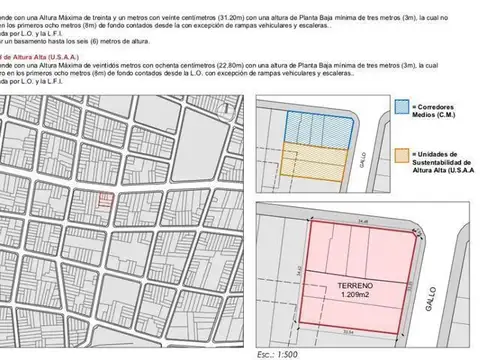 Terreno en Venta de 1200,0 m2