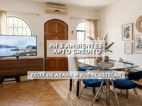 VENTA PH 3 AMBIENTES CASTELAR APTO CREDITO