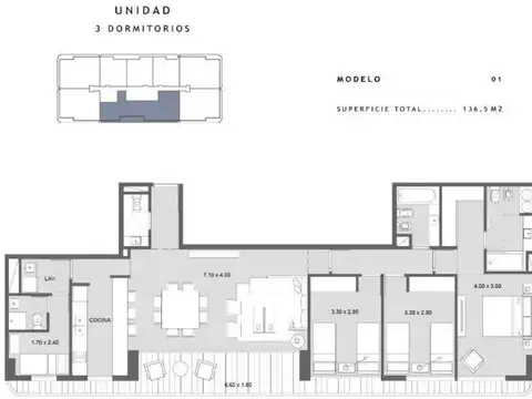 Departamento en Venta de 2 dormitorios