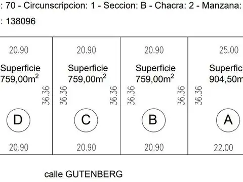 Terreno en Venta, FOT 0.6