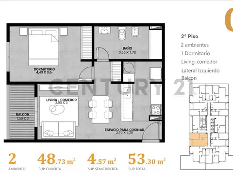 Luis Maria Campos 5500, Piso 4F