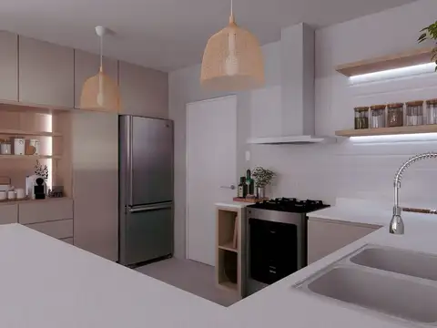 Casa 3 ambientes con 2 baños
