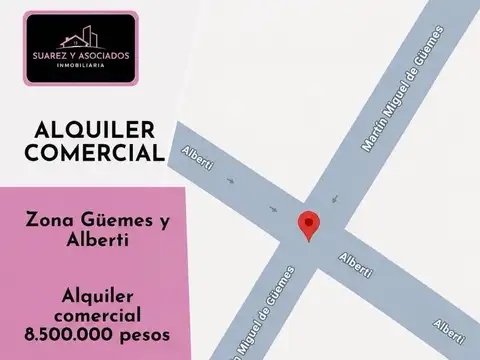 Alquiler Local Comercial Zona Guemes
