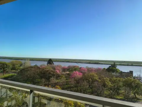 Venta monoambiente vista rio con cochera - centro
