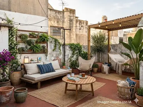 Parque Chas PH 2 ambientes Patio Terraza Luminoso