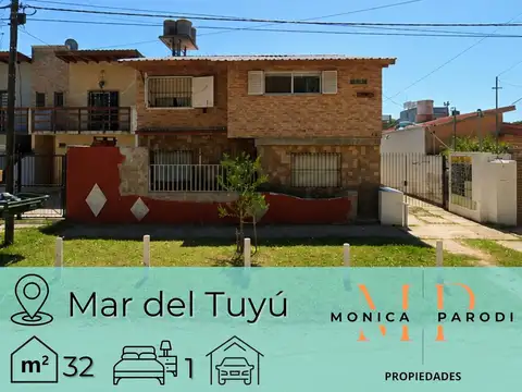 DEPARTAMENTO EN VENTA EN MAR DEL TUYÚ