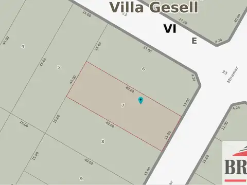 Terreno en Venta 40  mts Frente