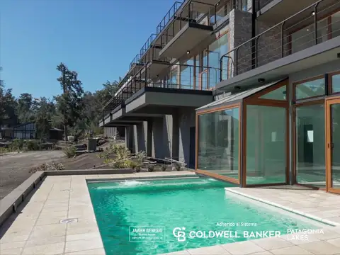 VENTA Departamento 3amb UF1 89m2 a estrenar vista al lago Amoblado Faldeo Manzano Villa la Angostura