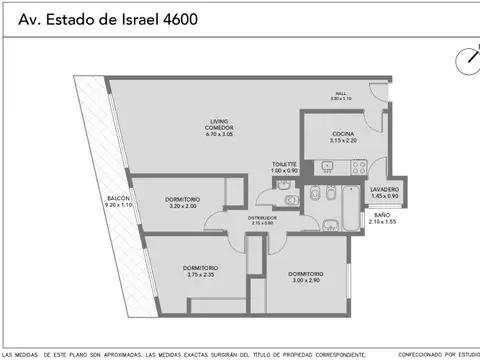 Avenida Estado De Israel 4600, Piso 4