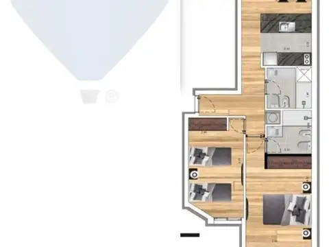 Departamento en Venta con 1 cocheras