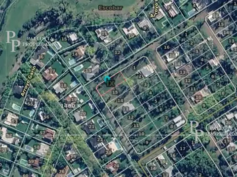 Terreno en Venta 38  mts Fondo