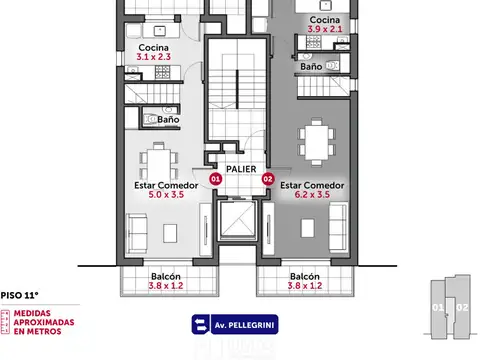 Departamento en Venta de 2 ambientes