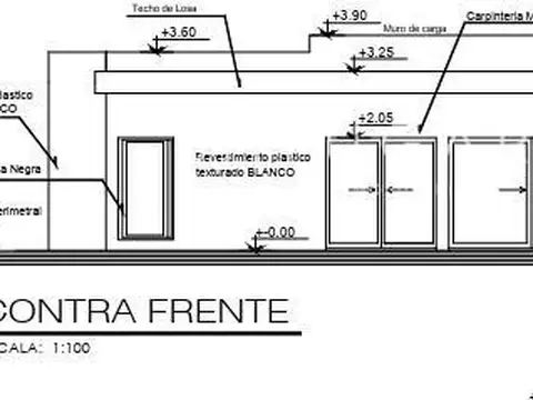 Casa 3 ambientes con 2 baños