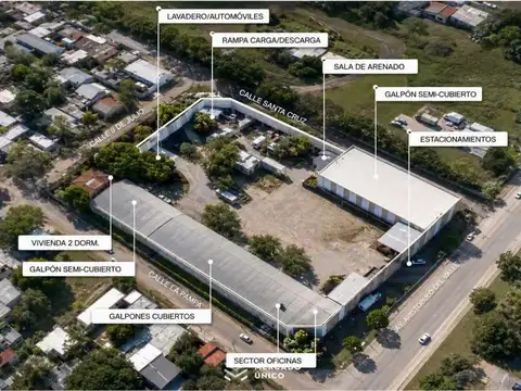 Impresionante inmueble sobre manzana completa para uso comercial