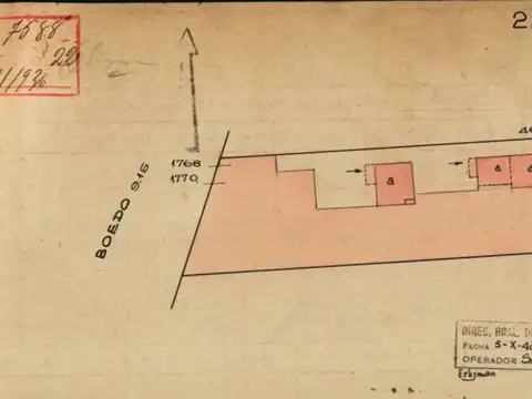 Terreno en Venta 9  mts Frente