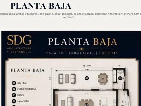 Casa 5 ambientes con 3 baños