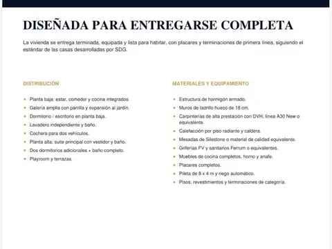 Casa en Venta en Canning, USD 640.000