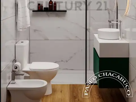 Departamento Monoambiente con 1 baño