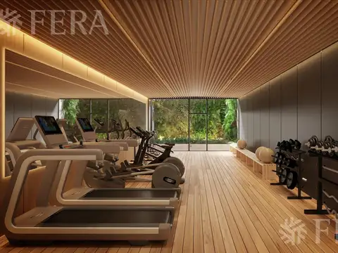 Departamento 2 ambientes con 2 baños