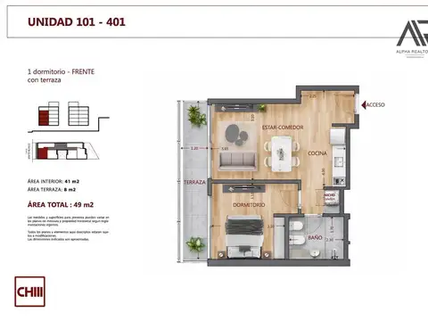 Departamento en Venta al Sur