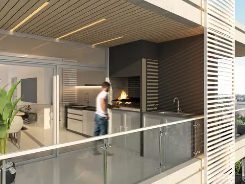 Departamento 2 ambientes con 1 baño