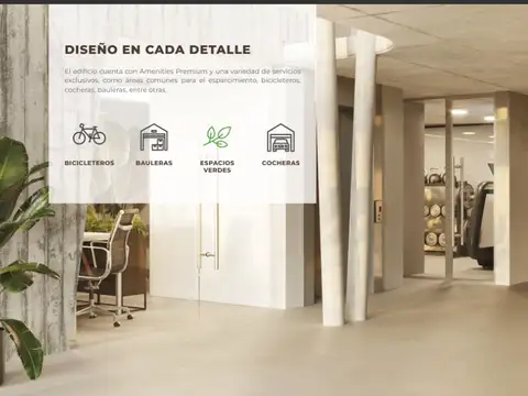 Departamento Monoambiente con 1 baño