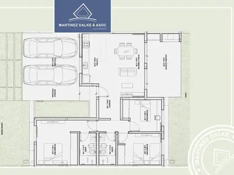 Casa 4 ambientes con 3 baños