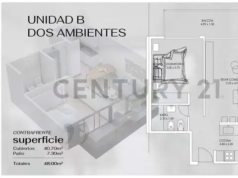 Venta Departamento 2 ambientes -POZO- Villa Bosch