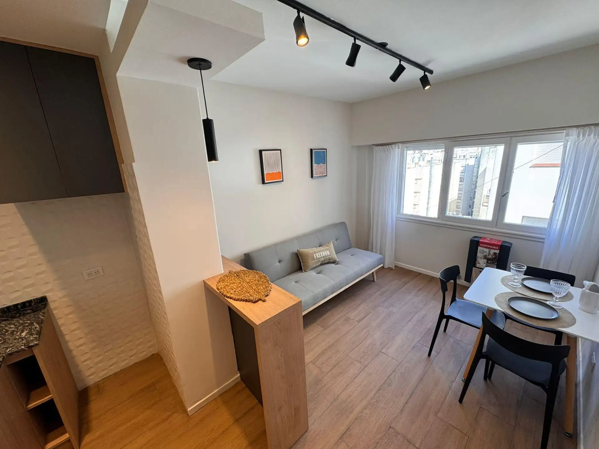 Departamento 2 Ambientes Reciclado Amoblado Plaza Colon