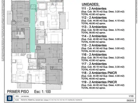 Departamento en Venta de 2 ambientes