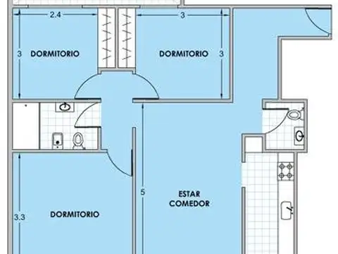 Departamento - 4 ambientes - cochera - - parrilla - patios - 138m2 propios