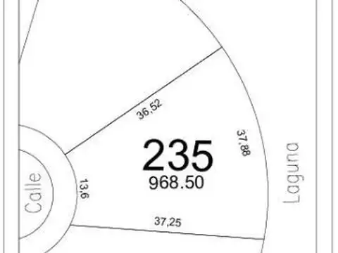 Venta de Lote  a la laguna en El Naudir, Escobar