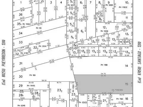 Terreno en Venta de 973,0 m2