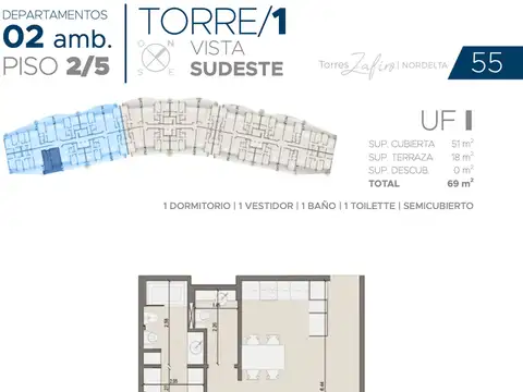 Departamento en Venta en Rincon de Milberg, USD 220.000