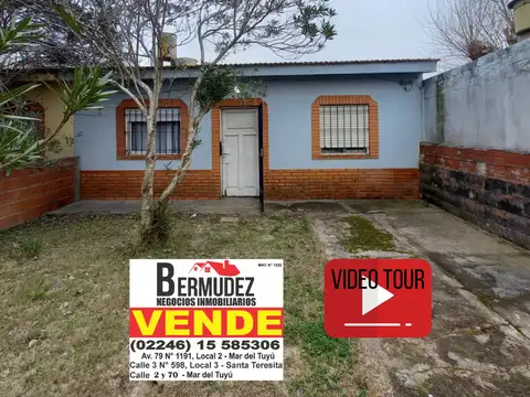 Chalet venta 3 amb Santa Teresita Calle 11 entre 38 y 39 Sola en lote!!!!