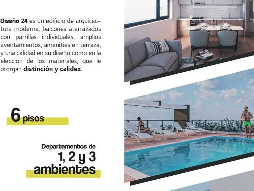 DISEÑO 24 - Departamentos en Venta - Ituzaingo de  1 y 2 Dormitorios