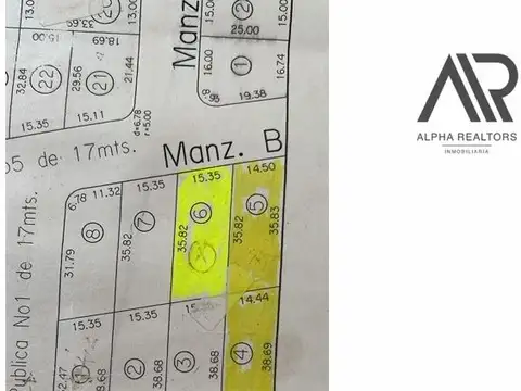Terreno en venta de 2200m2 ubicado en Burnett
