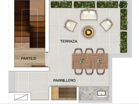 Casa 4 ambientes con 2 baños