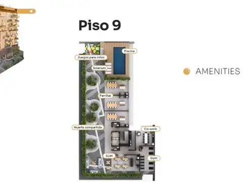 Departamento 3 ambientes con 2 baños