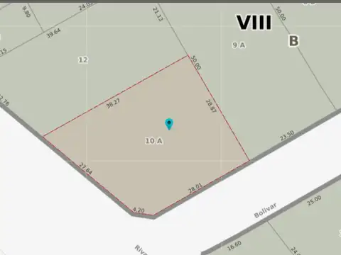 Terreno en Venta de 953,0 m2