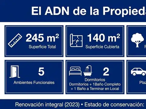 Casa en Venta de 2 dormitorios